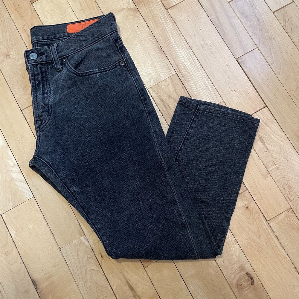 JEAN SHOP Men's 100% Cotton Denim Skinny BLACK Jean 31W